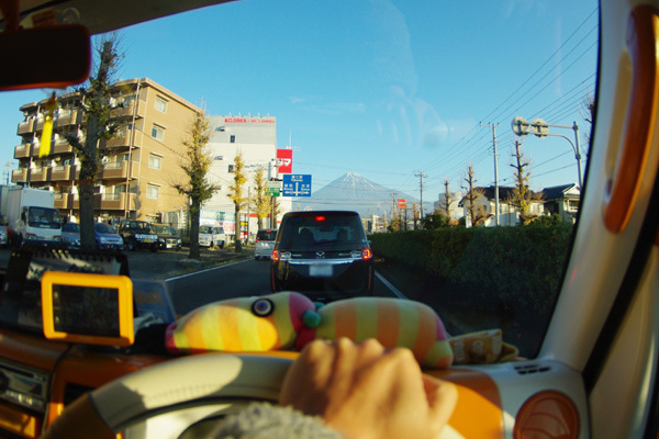 街中から富士
