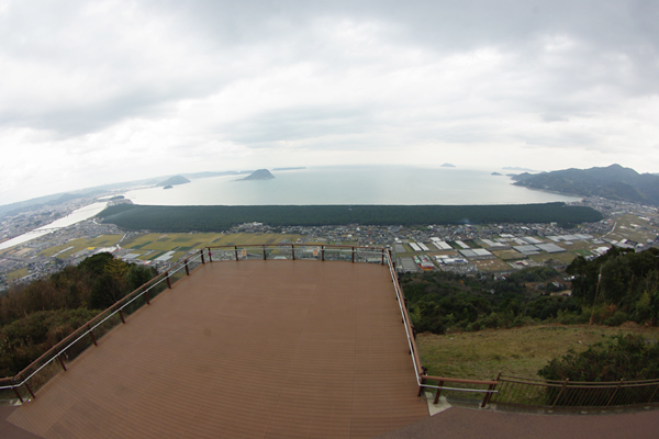鏡山展望台からの眺め